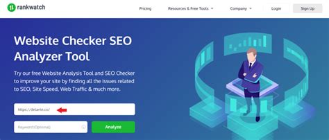 check website position.
